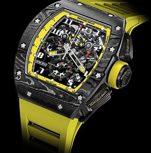 Richard Mille Replica Watch RM011 Yellow Storm